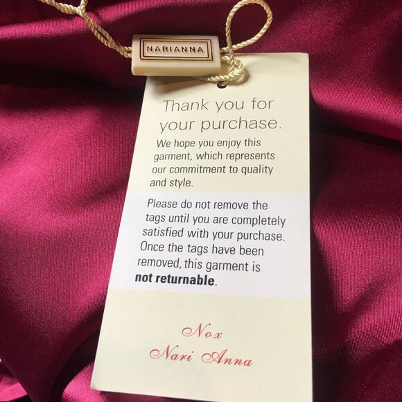 NOX NARIANNA Maroon Red Halter Rhinestone Prom Wedding Bridesmaid Formal Dress M - Picture 9 of 9